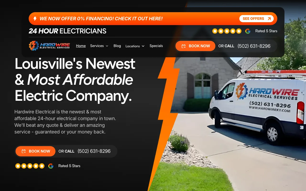 Hardwire Electric homepage