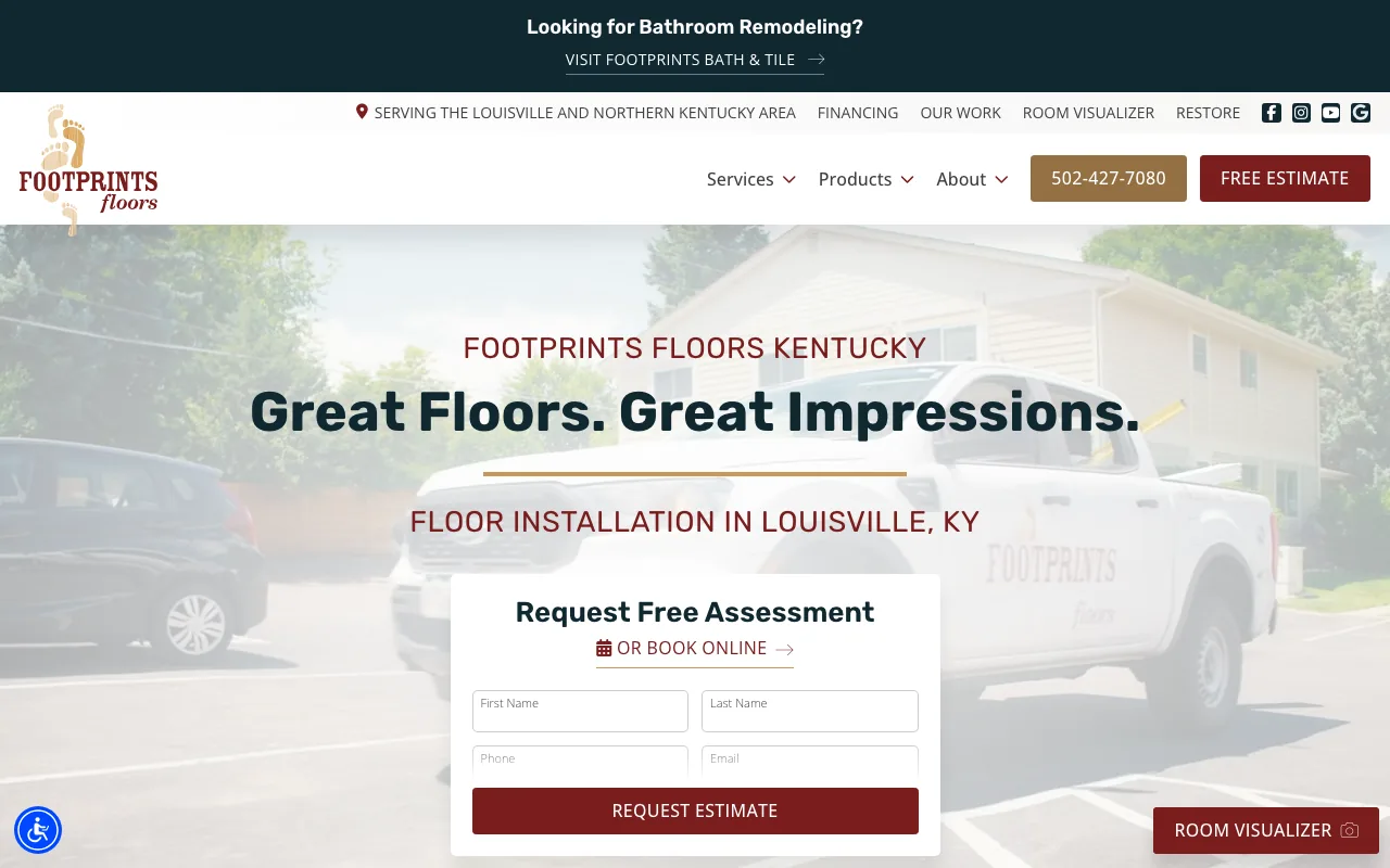 Footprints Floors (Louisville) homepage