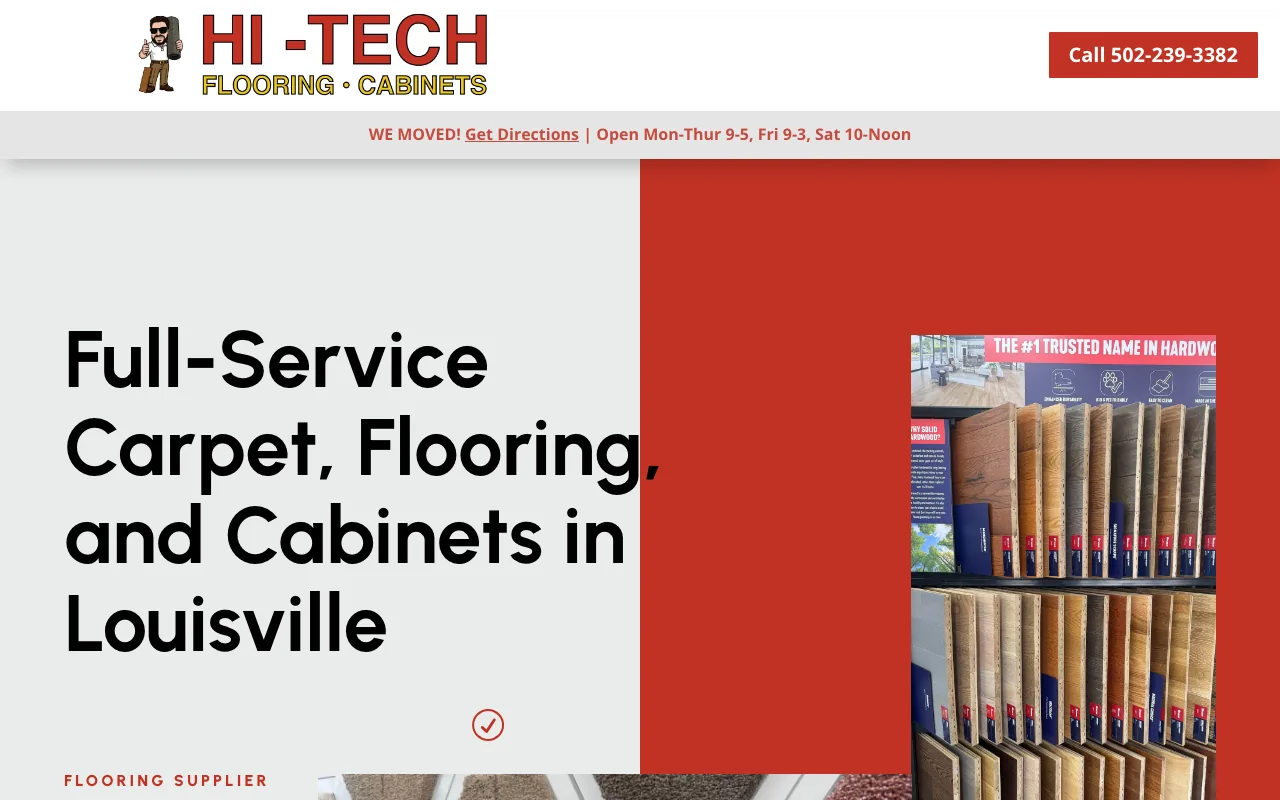Hi-Tech Flooring & Cabinets homepage