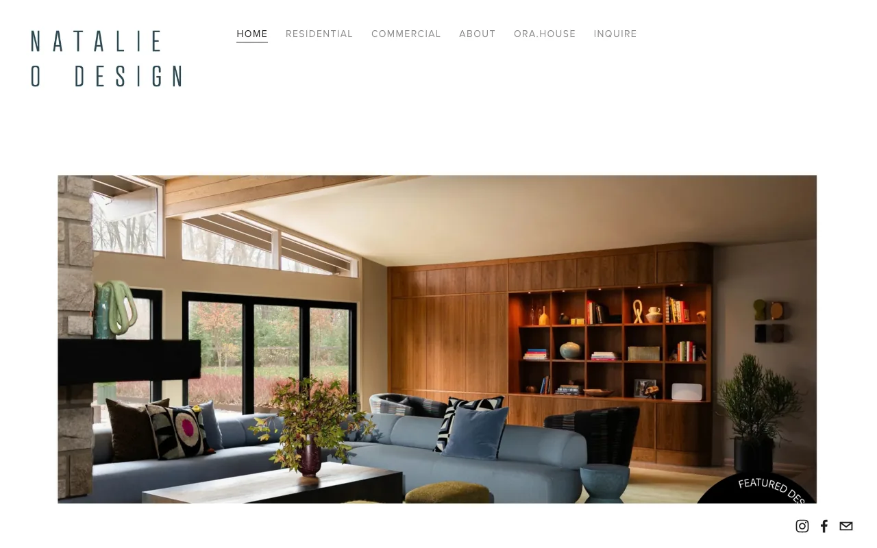 Natalie O Design homepage