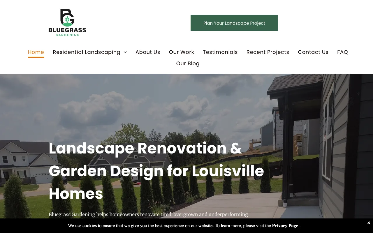 Bluegrass Gardening homepage