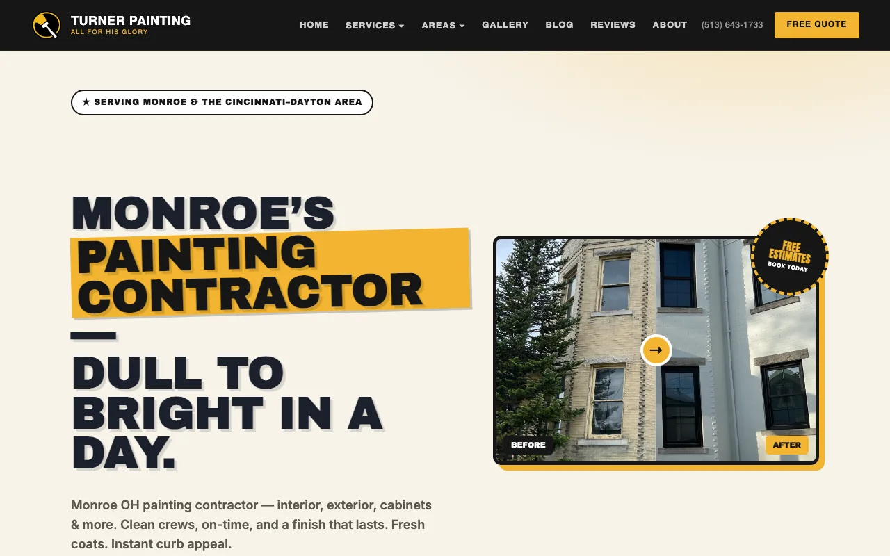 Turner Painting homepage