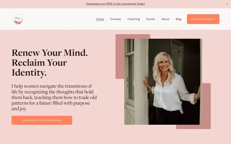 Beth Sloan Coaching website