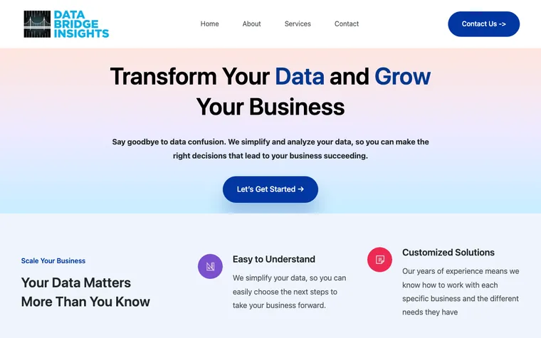 Data Bridge Insights website