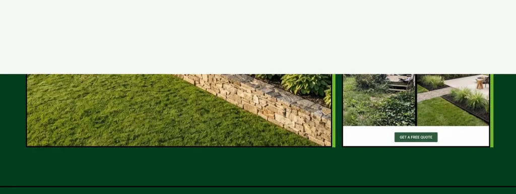 Lawn Care reviews section from a real generated site