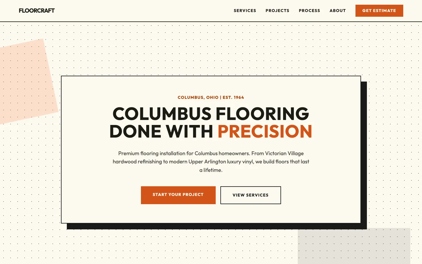 Mid-Century Modern template preview